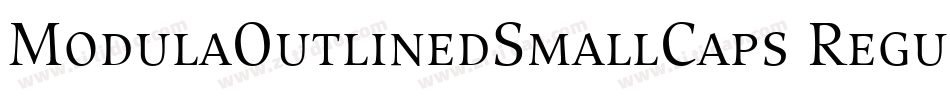 ModulaOutlinedSmallCaps Regular字体转换